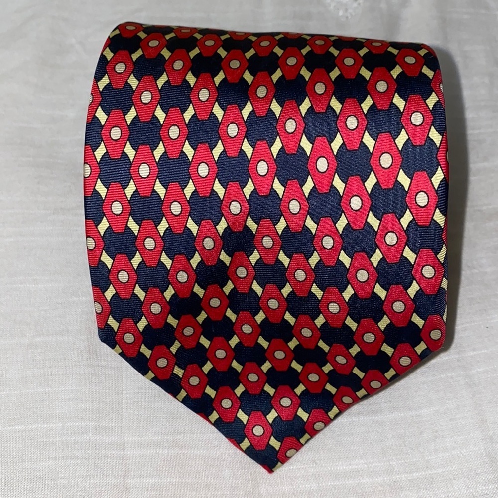 Charles Jourdan Lattice Silk Tie